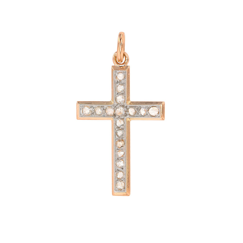 Acheter Croix ancienne roses de diamants 2 ors 3.70g Comme neuf - 900,00 € Croix ancienne roses de diamants 2 ors 3.70g Comme neuf - reconditionné disponible sur Gemme Les Bijoux